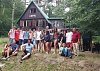 Účastníci kempu s členmi RC BB na chate Urpín na Kováčovej 7. 7. 2019