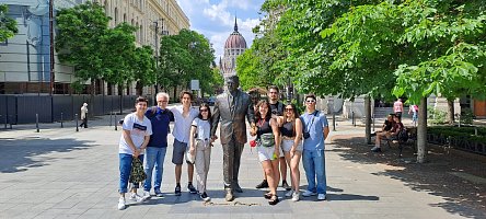 S výmennými študentmi v Budapešti