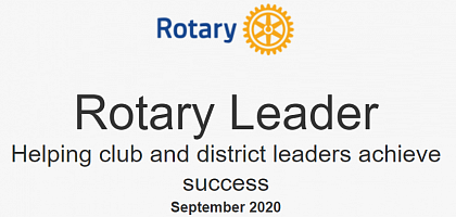 Vyšiel septembrový Rotary Leader