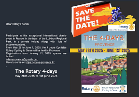 Rotary Cycling Fellowship - 4 Days Provence 2025